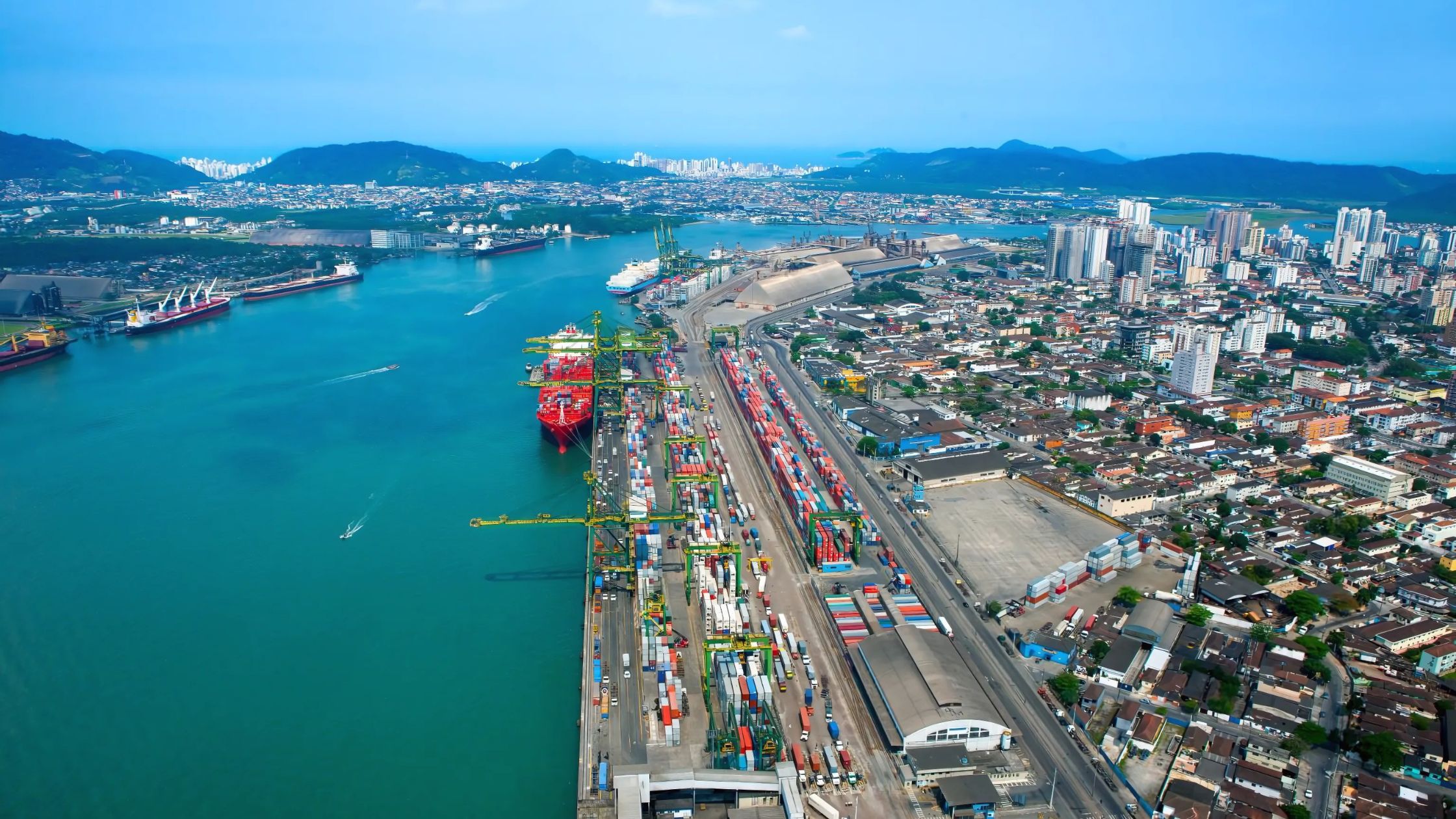 Porto de Santos, Brasil